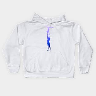 Women’s pair doing high hand Kids Hoodie